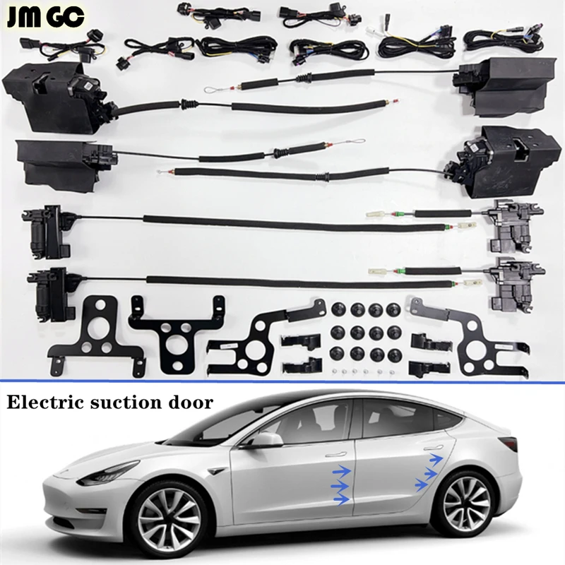 Автомобильная электрическая всасывающая дверь для Tesla Model 3, четырехдверный замок Y, автоматический всасывающий Электрический замок, оригинальная установка
Автомобильная электрическая всасывающая дверь для Tesla Model 3, четырехдверный замок Y, автоматический всасывающий Электрический замок, оригинальная установка