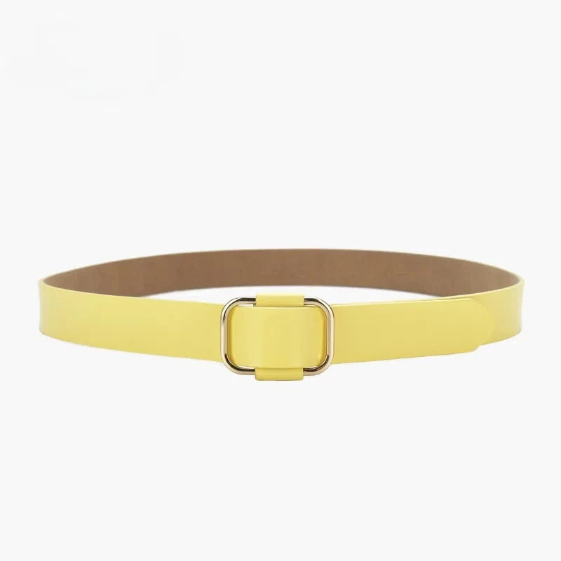 Square buckle belt women's leather trim jeans belt simple and versatile Korean version of the student belt
Square buckle belt women's leather trim jeans belt simple and versatile Korean version of the student belt