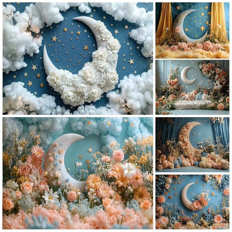 Dreamy Moon Princess Birthday Party Photography Backdrop Stars Clouds Flowers Baby Shower Kids Portrait Photo Background Dercor
Dreamy Moon Princess Birthday Party Photography Backdrop Stars Clouds Flowers Baby Shower Kids Portrait Photo Background Dercor