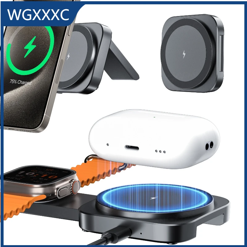 2 in 1 Universal Wireless Charging Station Devices Stand Travel Mini Wireless Charger Phone Holder for iPhone 17 16 Pro Samsung
2 in 1 Universal Wireless Charging Station Devices Stand Travel Mini Wireless Charger Phone Holder for iPhone 17 16 Pro Samsung