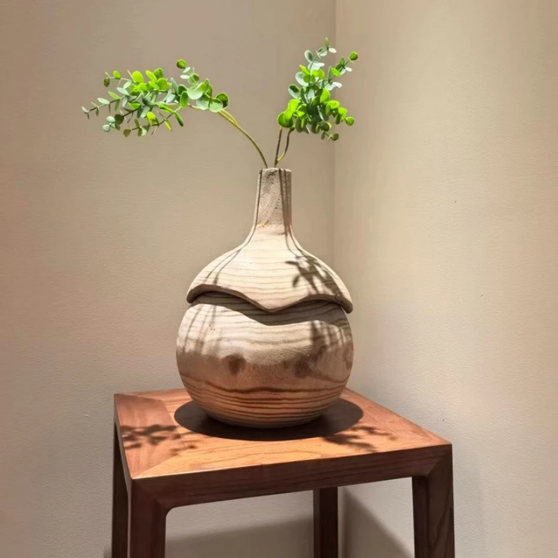 Luxury Wooden Vase Decor Minimalist Living Room Ornament Nordic Table Flower Vase Entryway Solid Wood Centerpiece
Luxury Wooden Vase Decor Minimalist Living Room Ornament Nordic Table Flower Vase Entryway Solid Wood Centerpiece