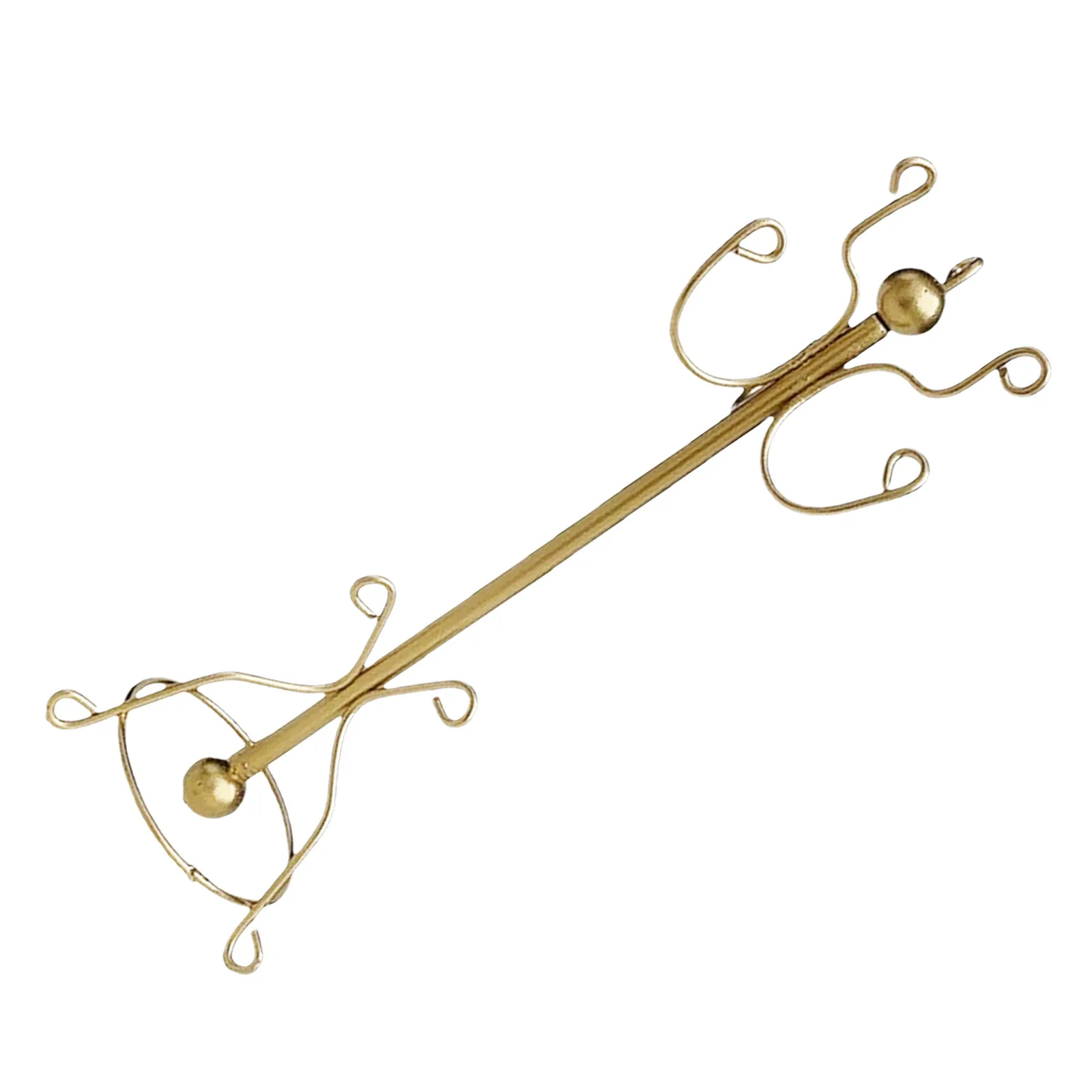 1:12 Scale Dollhouse Coat Rack Stand Gold-Tone Metal Miniature Clothes Hanging Rack for Realistic Bedroom Furniture Decor
1:12 Scale Dollhouse Coat Rack Stand Gold-Tone Metal Miniature Clothes Hanging Rack for Realistic Bedroom Furniture Decor