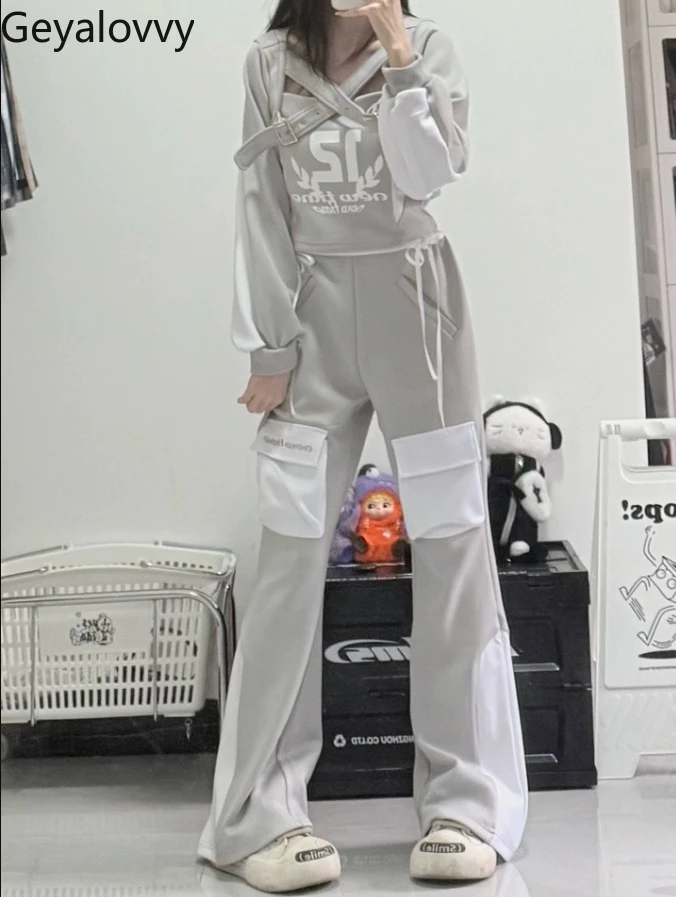 Niche Design Slanted Shoulder Light Spring and Summer Breathable Elastic Gray Long-sleeved Sweatshirt Trousers Sweet Set
Niche Design Slanted Shoulder Light Spring and Summer Breathable Elastic Gray Long-sleeved Sweatshirt Trousers Sweet Set