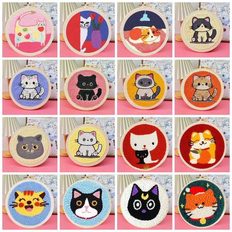 Animal Cat Pattern Punch Needle Embroidery Starter Kit Punch Needle Kits Embroidery Pen For Adults Kids Beginner Gift Home Decor
Animal Cat Pattern Punch Needle Embroidery Starter Kit Punch Needle Kits Embroidery Pen For Adults Kids Beginner Gift Home Decor