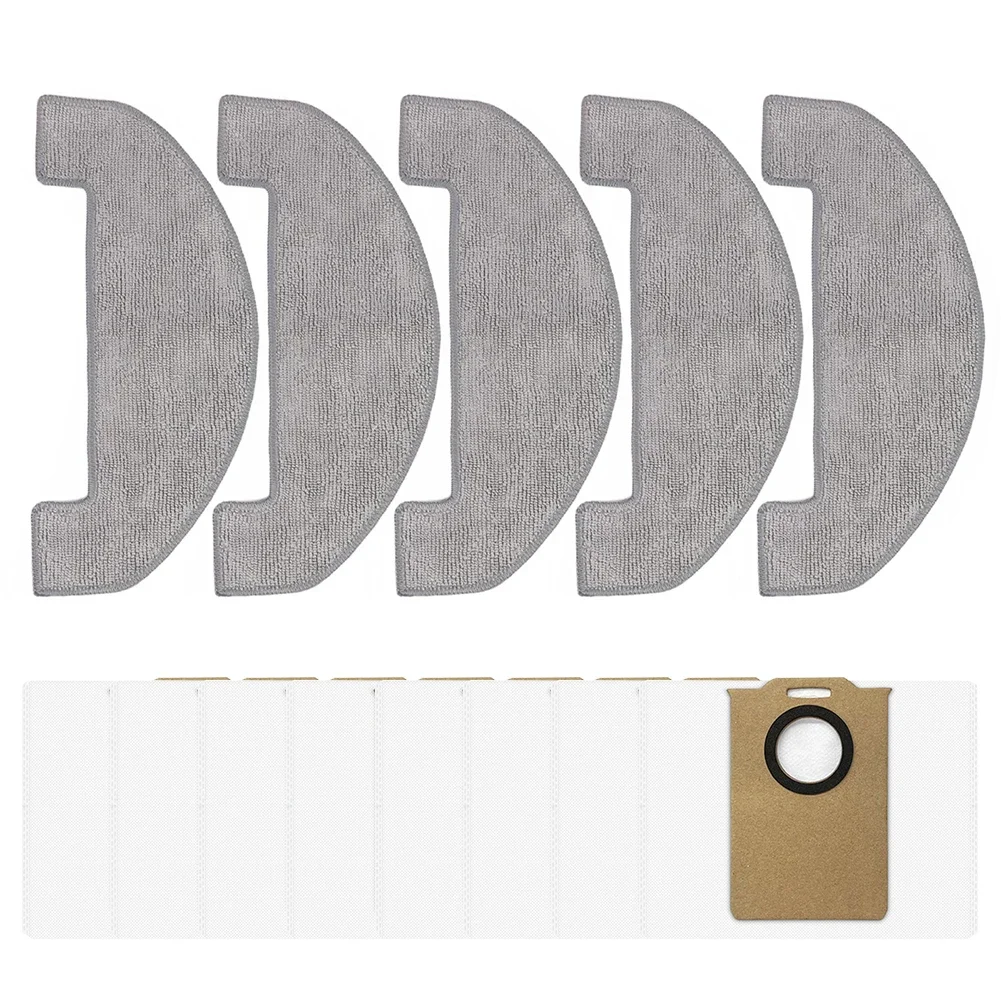 For MONSGA MS1 MAX Robot Vacuum 5 Mop Pads 8 Dust Bags Kit Microfiber Cleaning Accessories Replacement Parts
For MONSGA MS1 MAX Robot Vacuum 5 Mop Pads 8 Dust Bags Kit Microfiber Cleaning Accessories Replacement Parts