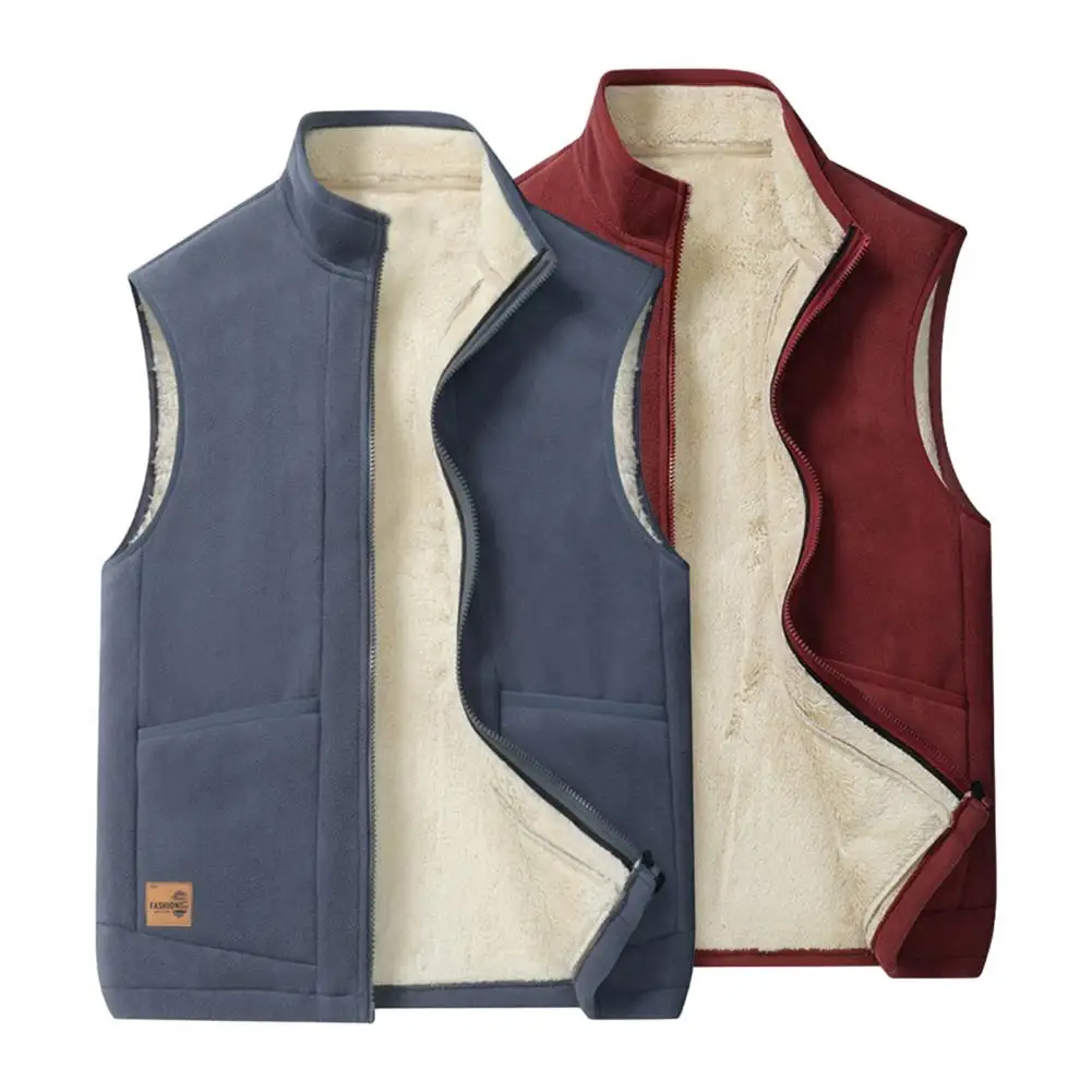 Plus Size Men Velvet Vest Warm Fleece Vest Jacket Winter Stand Collar Thick Plush Warm Windproof Cardigan Waistcoat ropa hombre
Plus Size Men Velvet Vest Warm Fleece Vest Jacket Winter Stand Collar Thick Plush Warm Windproof Cardigan Waistcoat ropa hombre