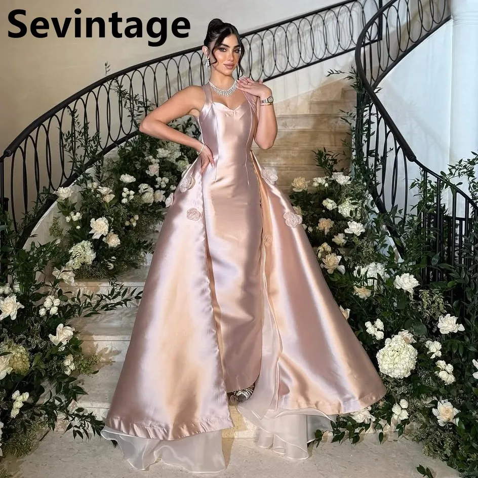 Eightale 2025 Pink Mermaid Satin 3D Flowers Evening Dress Backless Prom Dress Women Dubai Formal Party Gowns Customized
Eightale 2025 Pink Mermaid Satin 3D Flowers Evening Dress Backless Prom Dress Women Dubai Formal Party Gowns Customized