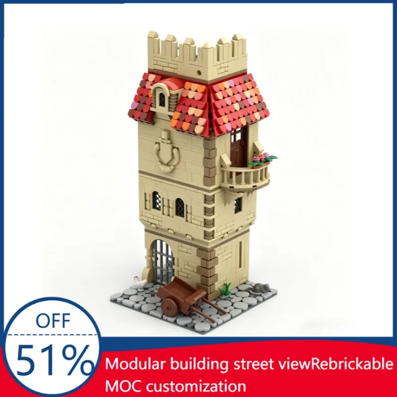 990PCS Medieval Street Corner Castle Tower MOC Building Blocks Model Custom Puzzle DIY Assembly Educational Toy Birthday Gifts
990PCS Medieval Street Corner Castle Tower MOC Building Blocks Model Custom Puzzle DIY Assembly Educational Toy Birthday Gifts