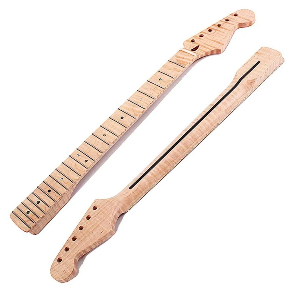 Hooqu 21 Frets Guitar Neck ST Electric Guitar Neck Flame Maple Roated Guitar Neck for Custom
Hooqu 21 Frets Guitar Neck ST Electric Guitar Neck Flame Maple Roated Guitar Neck for Custom