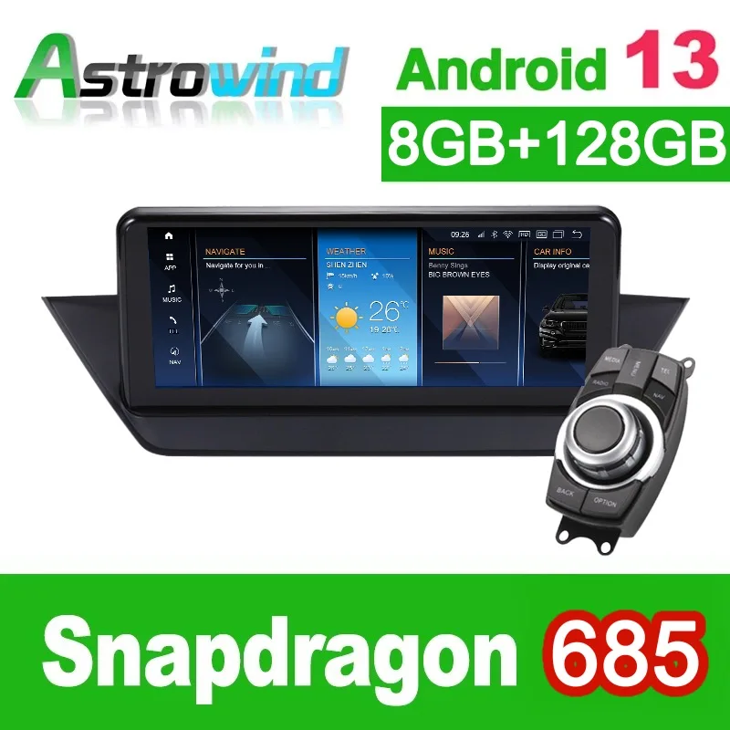 12.5" 8G RAM Android 13 System Car GPS Navigation Media Stereo Radio ForBMW X1 E84, no original screen, offer idrive
12.5" 8G RAM Android 13 System Car GPS Navigation Media Stereo Radio ForBMW X1 E84, no original screen, offer idrive