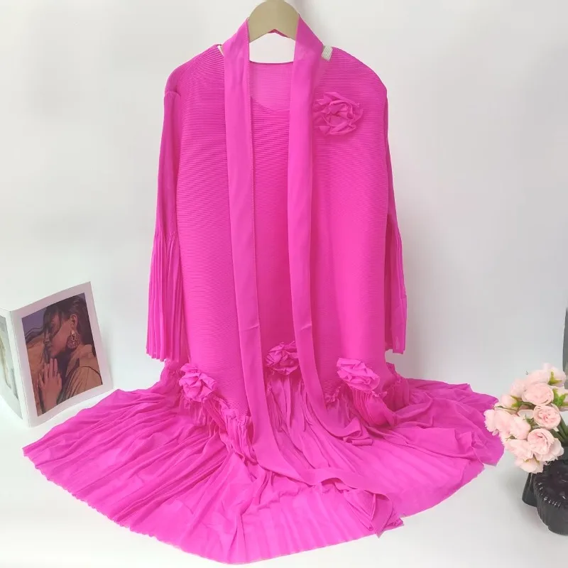 Miyake, новое женское платье большого размера с длинными рукавами и плиссированной талией, темпераментное элегантное платье с поясом, одежда на Ближнем Востоке, Америка
Miyake, новое женское платье большого размера с длинными рукавами и плиссированной талией, темпераментное элегантное платье с поясом, одежда на Ближнем Востоке, Америка