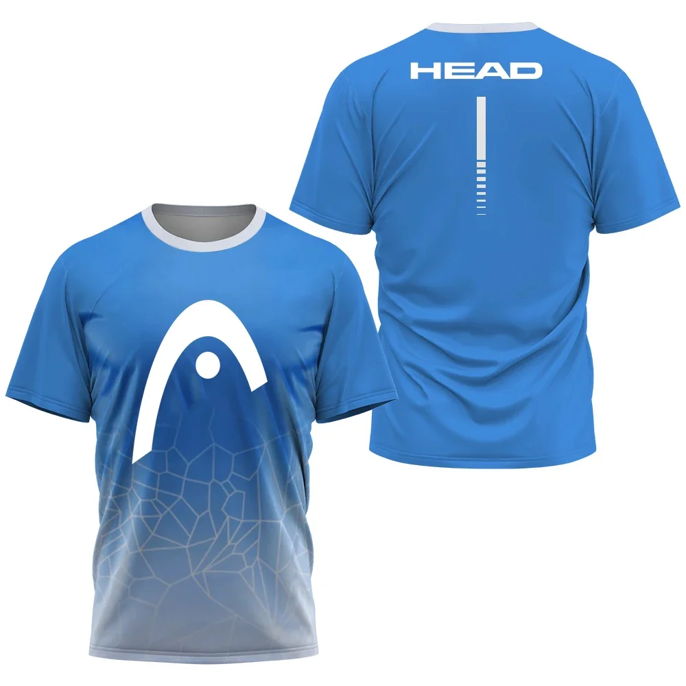 New Head 3D letter gradient printed T-shirt men's outdoor tennis sportswear casual round neck short-sleeved top summer
New Head 3D letter gradient printed T-shirt men's outdoor tennis sportswear casual round neck short-sleeved top summer