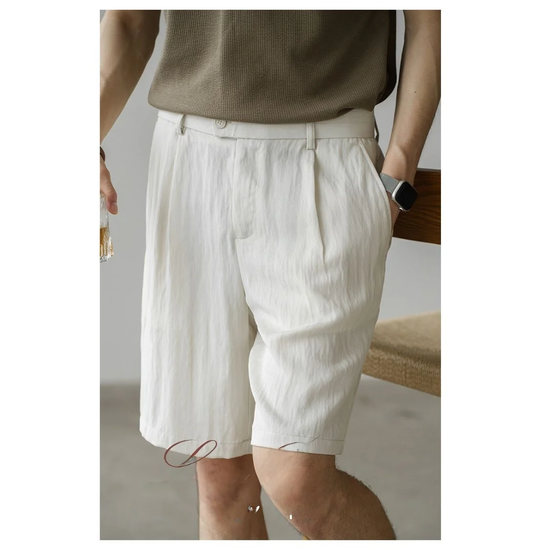 Linen Casual Men's Straight Leg Short Pants Summer Commute Draping Pure Color New Five-Point Pants Business Gentleman Style
Linen Casual Men's Straight Leg Short Pants Summer Commute Draping Pure Color New Five-Point Pants Business Gentleman Style