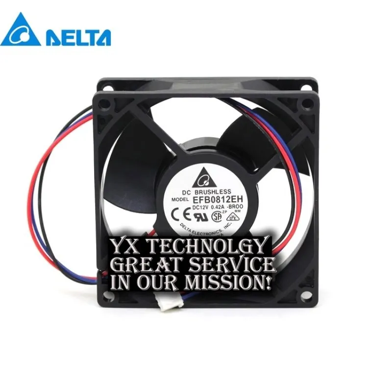 80*80*25mm EFB0812EH-BROO 8025 12V Radiator Cooling Fan 0.42A 8CM 80mm Alarm Fan For Delta
80*80*25mm EFB0812EH-BROO 8025 12V Radiator Cooling Fan 0.42A 8CM 80mm Alarm Fan For Delta