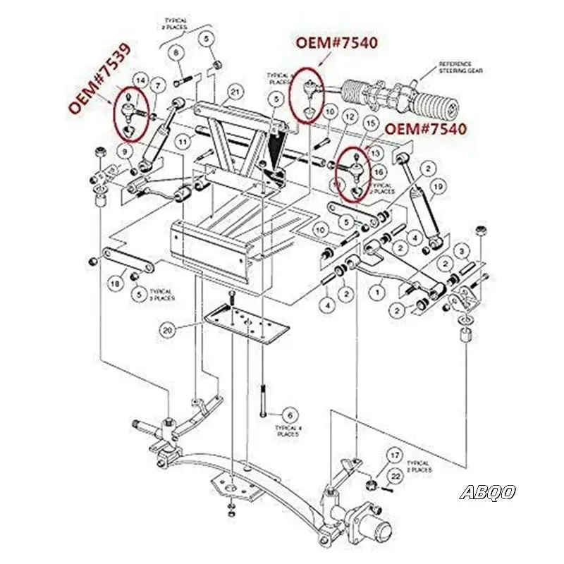12X Golf Cart Tie Rod End Kit For Club Car DS G&E 1976-2008 Driver And Passenger Side 7539 7540
12X Golf Cart Tie Rod End Kit For Club Car DS G&E 1976-2008 Driver And Passenger Side 7539 7540