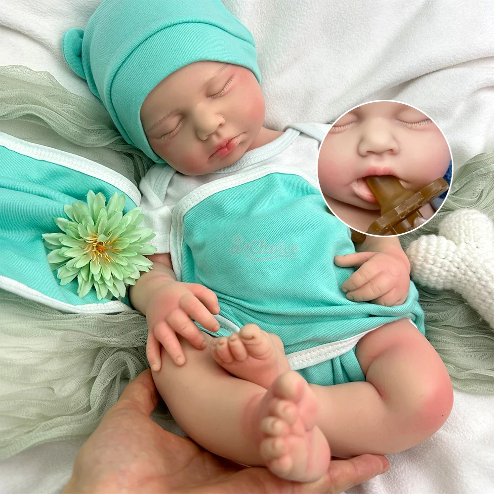 Handmade 50cm Weighted Silicone Reborn Baby Girl/Boy Loulou Can Use Pacifiers Realistic Details Soft Texture Doll for Dementia Patients
Handmade 50cm Weighted Silicone Reborn Baby Girl/Boy Loulou Can Use Pacifiers Realistic Details Soft Texture Doll for Dementia Patients
