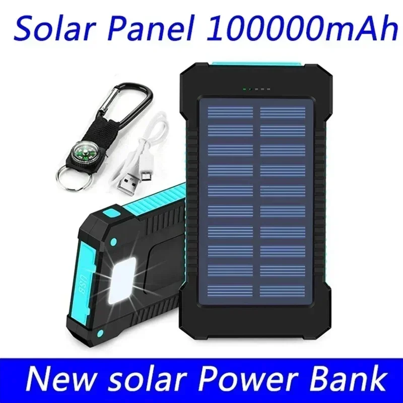 Banco de energía de panel Solar, brújula de 100000mAh, Correa impermeable para exteriores, carga inalámbrica
Banco de energía de panel Solar, brújula de 100000mAh, Correa impermeable para exteriores, carga inalámbrica