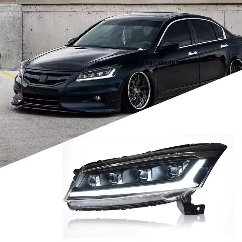 For Honda 8th Generation Accord 2008-2013 Headlight Assembly Modified LED Daytime Running Lights Devil Eye Streamer Turn signal
For Honda 8th Generation Accord 2008-2013 Headlight Assembly Modified LED Daytime Running Lights Devil Eye Streamer Turn signal