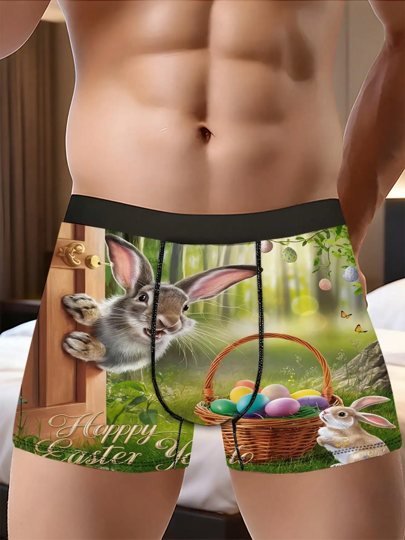 Mens Easter Print Boxer Briefs Soft Elastic Breathable Polyester Underwear
Mens Easter Print Boxer Briefs Soft Elastic Breathable Polyester Underwear