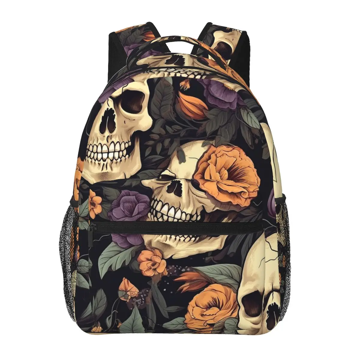 Gothic Floral Skull Pattern Student Backpack School Bag Hiking Travel Daypack for Boys Girls Fashion Bookbag Shoulder Bags
Gothic Floral Skull Pattern Student Backpack School Bag Hiking Travel Daypack for Boys Girls Fashion Bookbag Shoulder Bags