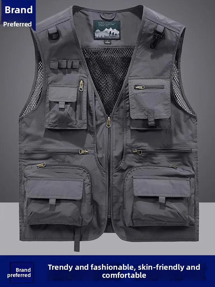 Versatile Fiing Vest Men's Four Seasons Wear Multi-ket Vest Trendy Retro Jaet Removable oulder Men's Clothing
Versatile Fiing Vest Men's Four Seasons Wear Multi-ket Vest Trendy Retro Jaet Removable oulder Men's Clothing