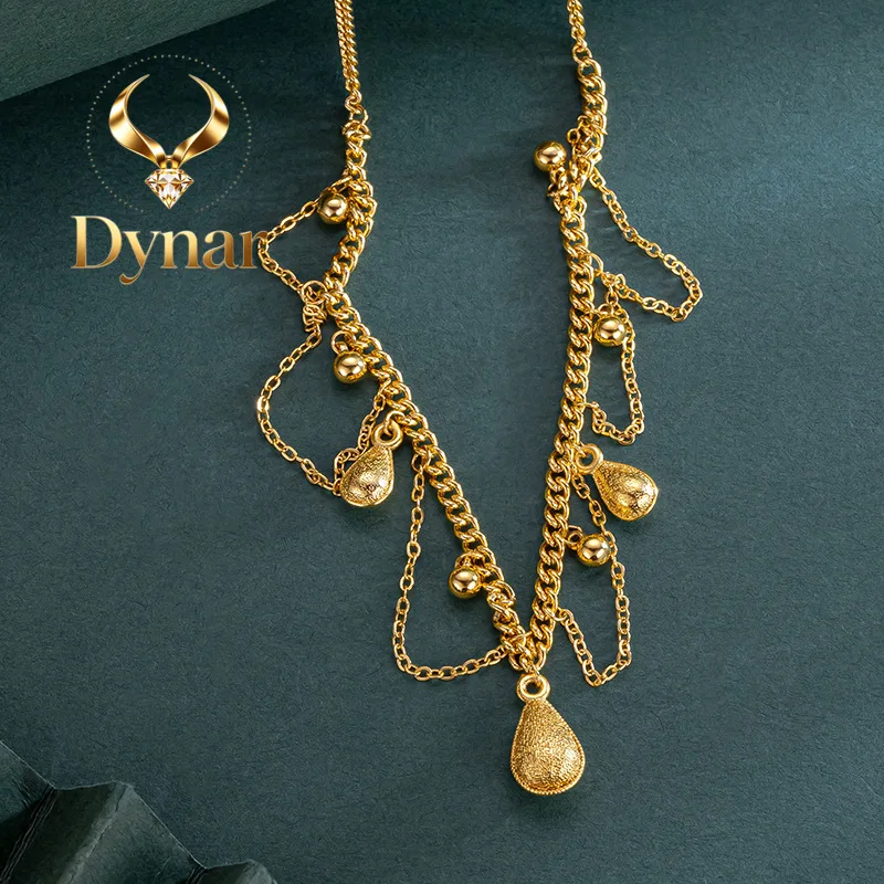 Dynar Jewelry 9999 24K real gold water drop lace chain gold necklace for women tassel hollow chain design pendant 5G brushed c
Dynar Jewelry 9999 24K real gold water drop lace chain gold necklace for women tassel hollow chain design pendant 5G brushed c