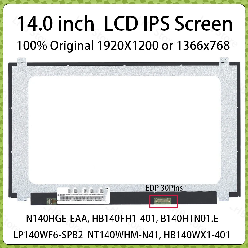 14 Inch Laptop LCD Screen For Lenovo ThinkPad E450 E450c E455 E460 E465 E470 E475 Display Matrix Panel Replacement eDP 30 Pins
14 Inch Laptop LCD Screen For Lenovo ThinkPad E450 E450c E455 E460 E465 E470 E475 Display Matrix Panel Replacement eDP 30 Pins