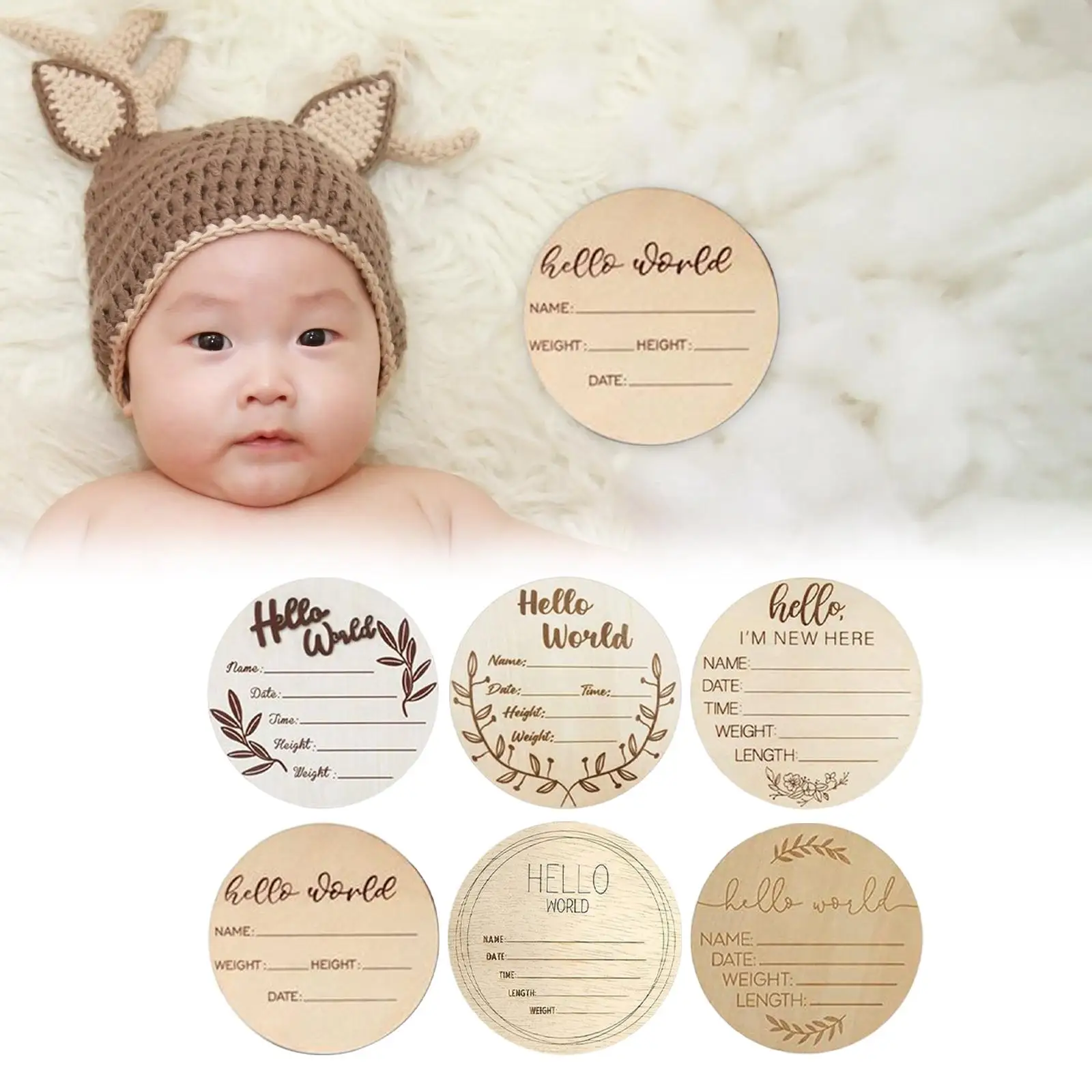 18x Baby Monthly Cards,Double Sided Monthly Cards for Infants Photo Props
18x Baby Monthly Cards,Double Sided Monthly Cards for Infants Photo Props
