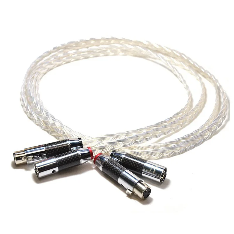 Audiocrast Pair 8N OCC Silver Plated audio XLR interconnect cable With carbon fiber XLR connector plug
Audiocrast Pair 8N OCC Silver Plated audio XLR interconnect cable With carbon fiber XLR connector plug