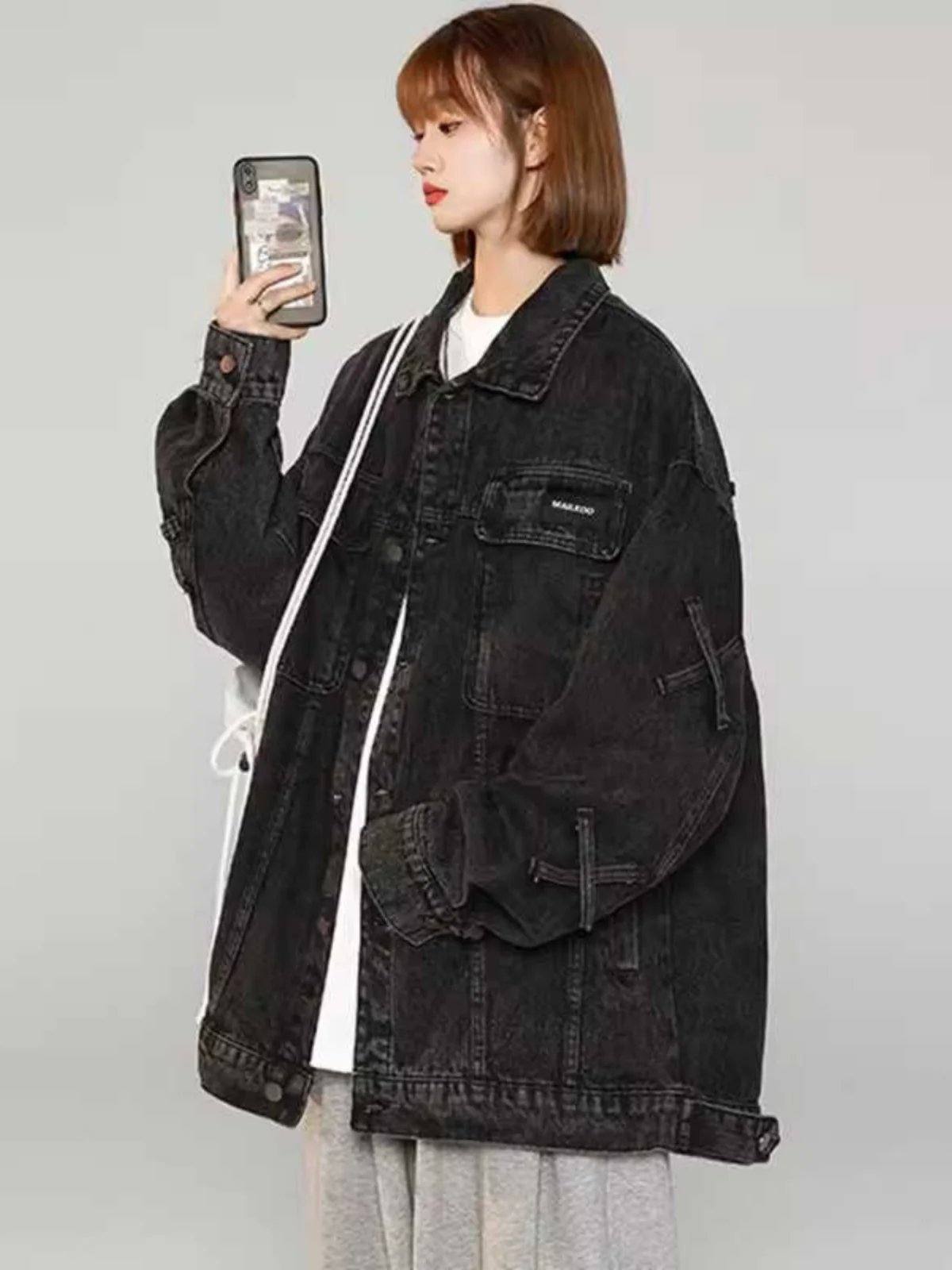 plus Size Women's Vintage Distressed Denim Jacket Spring Autumn Loose BF Style Mid-Length Workwear Jacket Top
plus Size Women's Vintage Distressed Denim Jacket Spring Autumn Loose BF Style Mid-Length Workwear Jacket Top