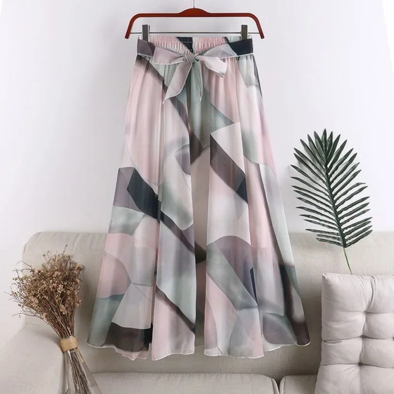 Korean Fashion Summer Women's Elastic Waist Bow Printing Irregular Office Lady All-match High Waist Mid-length A-line Skirts
Korean Fashion Summer Women's Elastic Waist Bow Printing Irregular Office Lady All-match High Waist Mid-length A-line Skirts