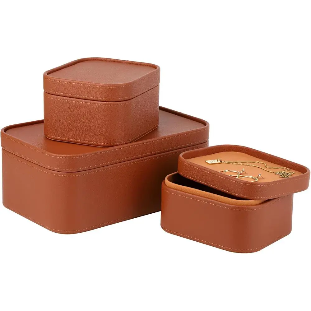 Faux Leather Decorative Storage Boxes, Dust proof Storage Shelf Baskets with Lids Trays, Storage Bins Memory Box Organizer for H
Faux Leather Decorative Storage Boxes, Dust proof Storage Shelf Baskets with Lids Trays, Storage Bins Memory Box Organizer for H