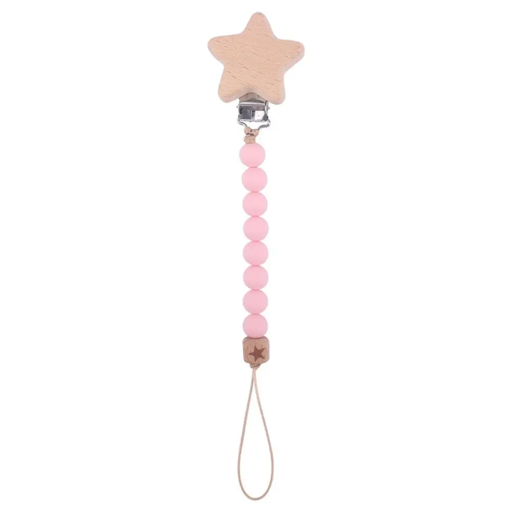 Leash Environmental Beech Wood Wooden Silicone Food Grade Star Molar Chain Lanyard Baby Pacifier Chain Pacifier Clips Chains
Leash Environmental Beech Wood Wooden Silicone Food Grade Star Molar Chain Lanyard Baby Pacifier Chain Pacifier Clips Chains