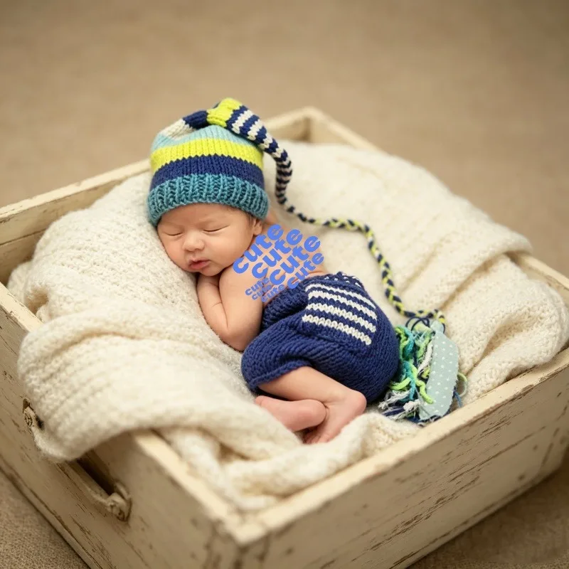 Newborn Studio Photography Costume Props Striped Tassel Long Tail Hat Matching Pants Infant Photo Shooting Outfit Accessories
Newborn Studio Photography Costume Props Striped Tassel Long Tail Hat Matching Pants Infant Photo Shooting Outfit Accessories