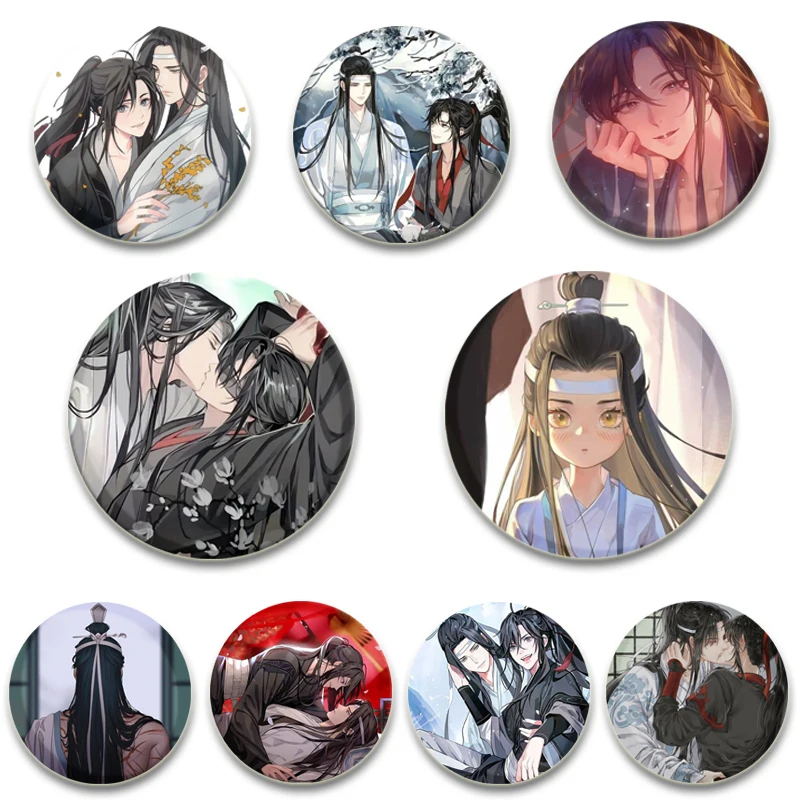 58MM Anime The Founder of Diabolism Brooch Badge Snap-in Button Pins MODAOZUSHI Brooches for Clothes Jewelry Accessories Gifts
58MM Anime The Founder of Diabolism Brooch Badge Snap-in Button Pins MODAOZUSHI Brooches for Clothes Jewelry Accessories Gifts