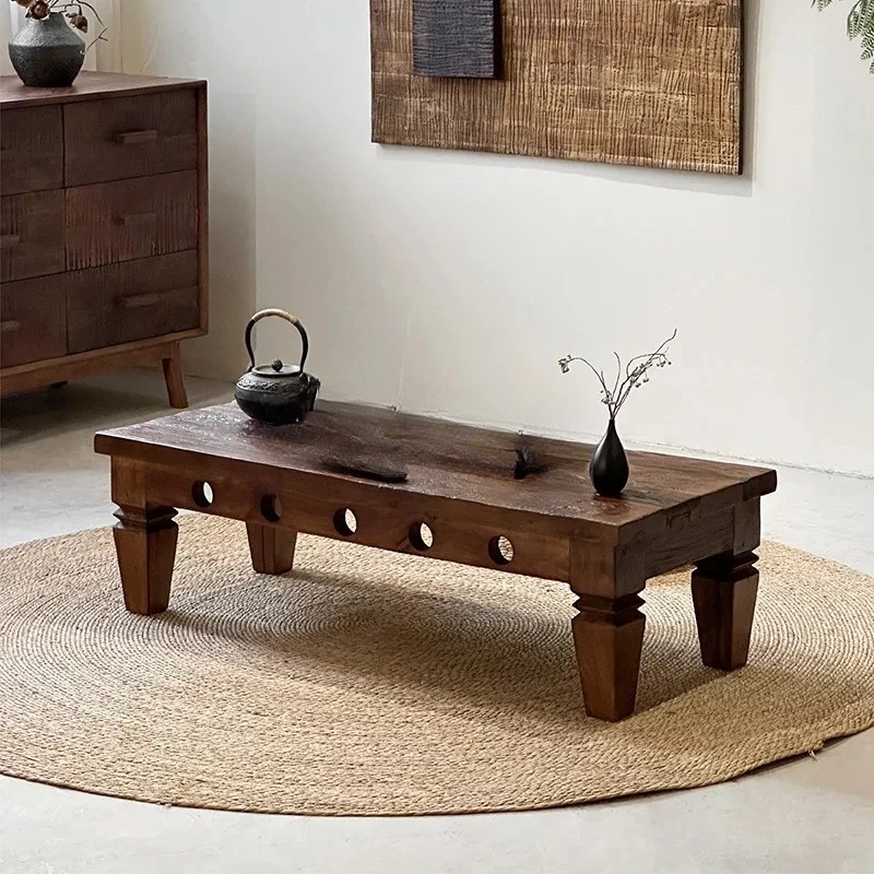 D06 Solid wood coffee table retro living room log table homestay designer tatami coffee table
D06 Solid wood coffee table retro living room log table homestay designer tatami coffee table