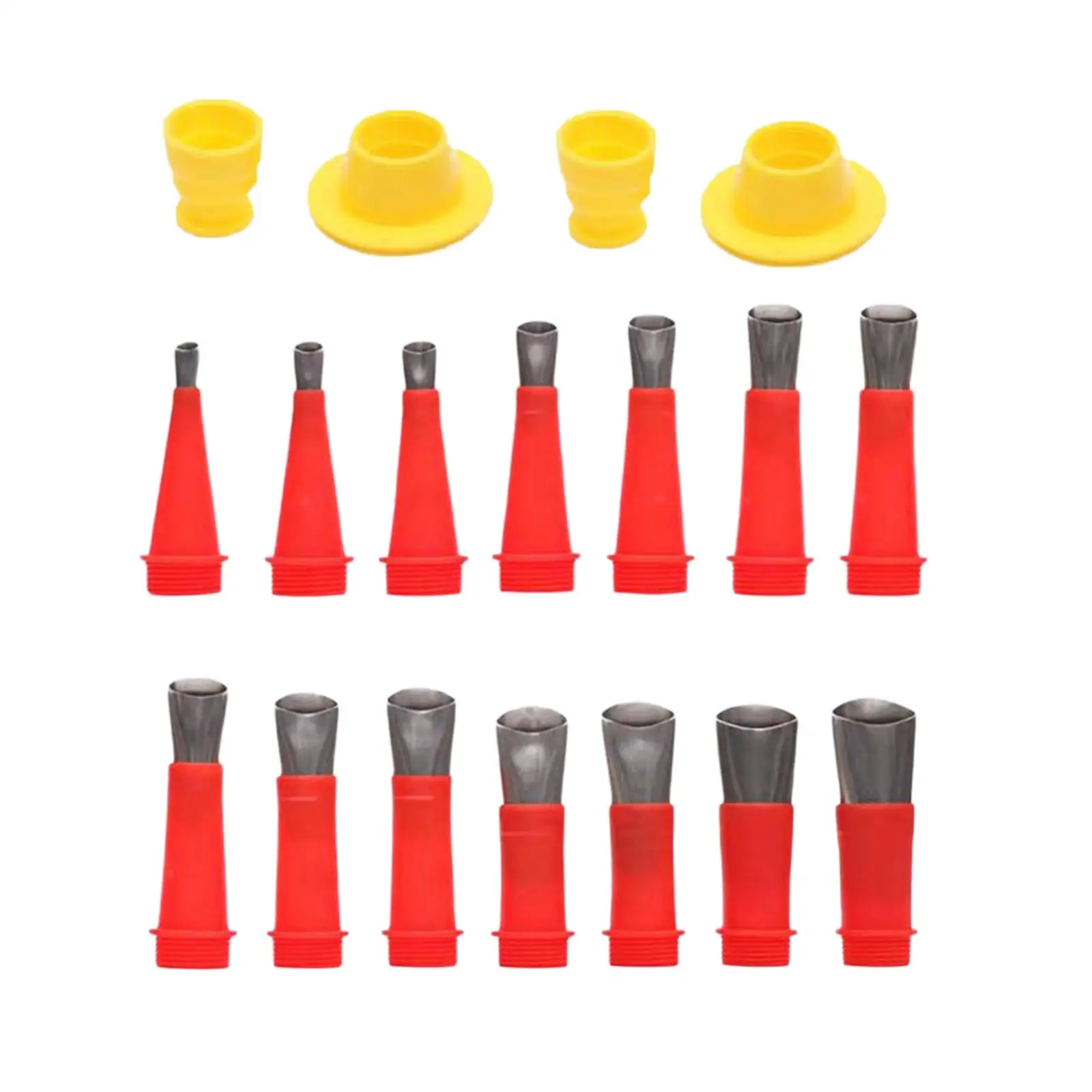 18 Pieces Perfect Caulking Finisher Tool Kit Nozzle Stainless Set Great Tools Reuse Glue for Kitchen Window Sink Joint Bathroom
18 Pieces Perfect Caulking Finisher Tool Kit Nozzle Stainless Set Great Tools Reuse Glue for Kitchen Window Sink Joint Bathroom