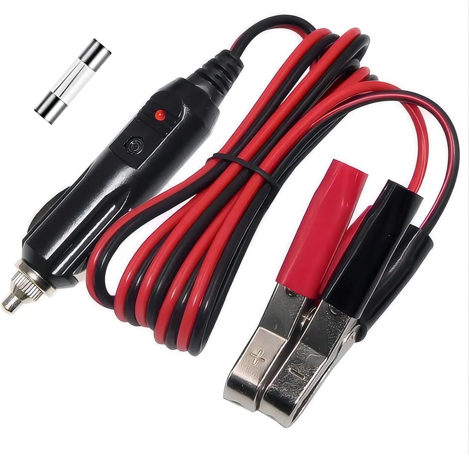 Зажим «крокодил» к мужскому кабелю прикуривателя, 3 фута, 16 AWG, 15 А, предохранитель, 12 В-24 В, автомобильный кабель стартера
Зажим «крокодил» к мужскому кабелю прикуривателя, 3 фута, 16 AWG, 15 А, предохранитель, 12 В-24 В, автомобильный кабель стартера