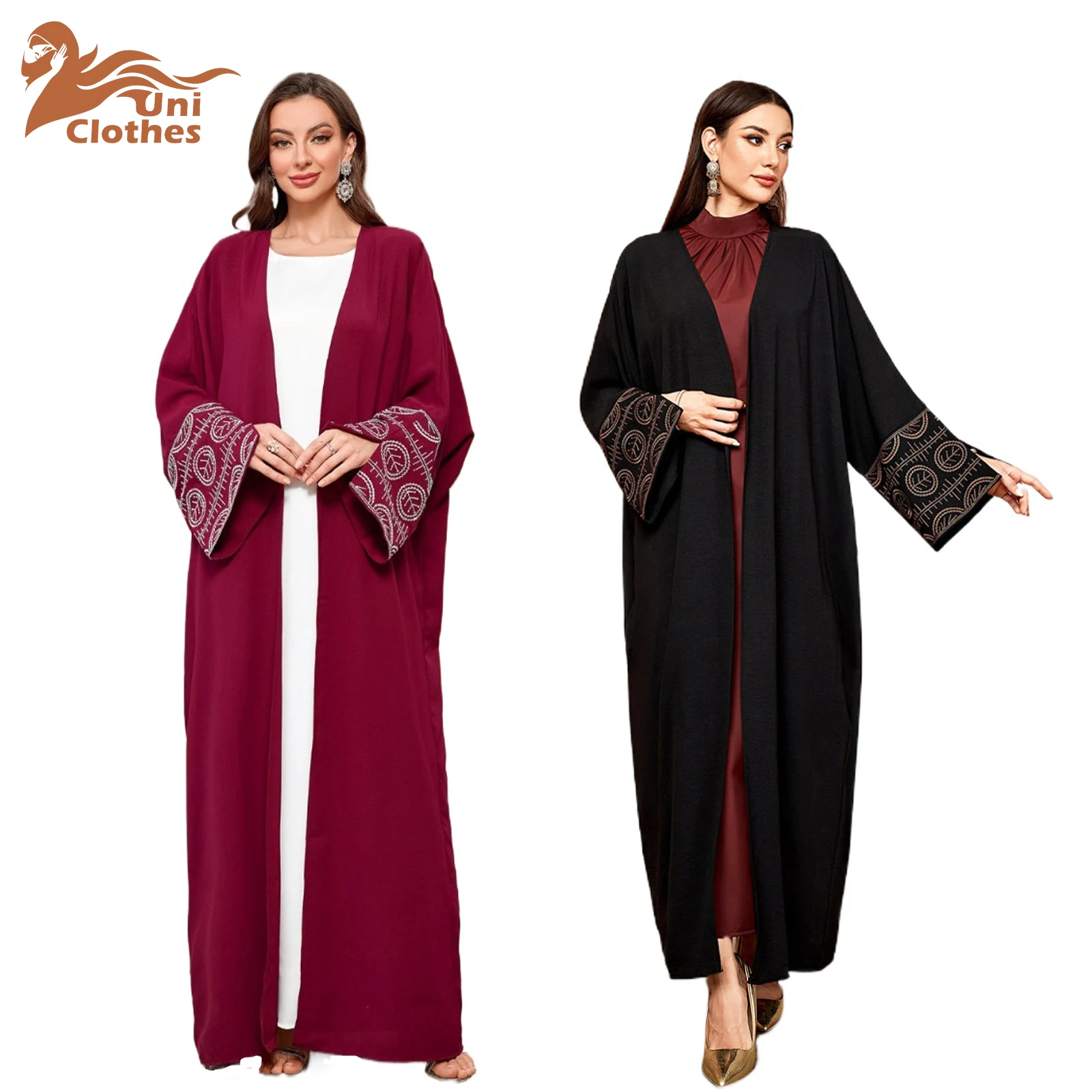 UNI Fashion Muslim's Dresses Front Open Abaya Muslim Women's Dresses Embroidery Eid Abaya Arab Dubai Islamic Clothing Ramadan
UNI Fashion Muslim's Dresses Front Open Abaya Muslim Women's Dresses Embroidery Eid Abaya Arab Dubai Islamic Clothing Ramadan