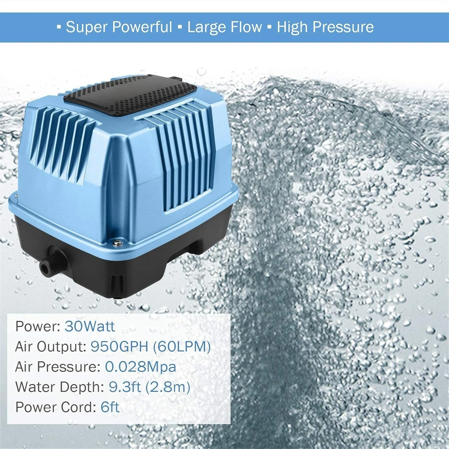 Linear Air Pump AP-40/AP-60/AP-80/AP-160 for Pond Aeration, Septic, Hydroponic, 635/950/1350/2550GPH, Pond, Waste Treatment
Linear Air Pump AP-40/AP-60/AP-80/AP-160 for Pond Aeration, Septic, Hydroponic, 635/950/1350/2550GPH, Pond, Waste Treatment