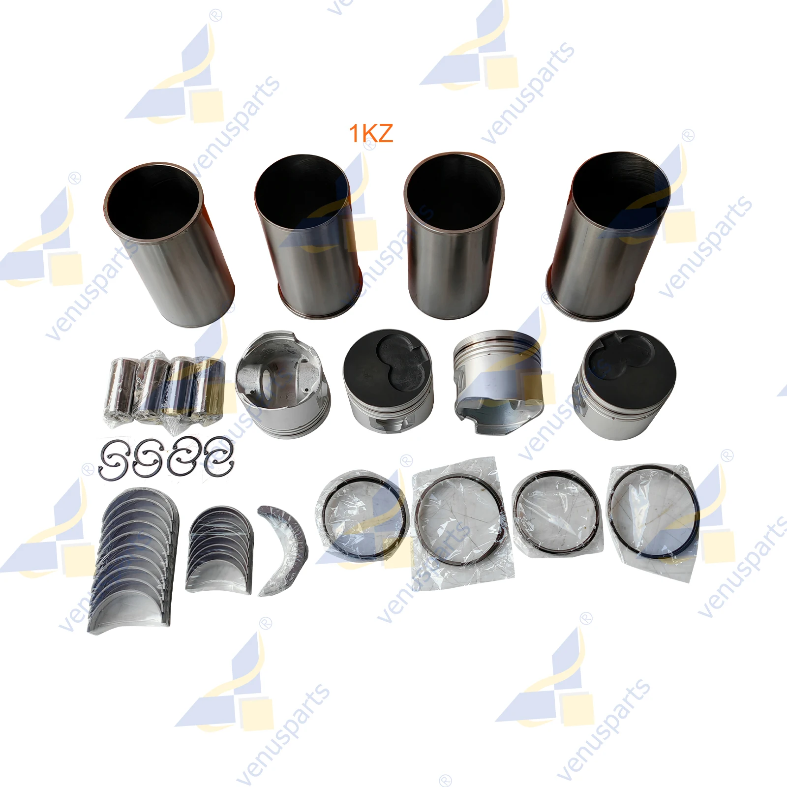1KZ Overhaul Rebuild Kit For Toyota 1KZ-TE 1KZ-T Piston Rings Cylinder Liner Main Bearing Engine Part
1KZ Overhaul Rebuild Kit For Toyota 1KZ-TE 1KZ-T Piston Rings Cylinder Liner Main Bearing Engine Part
