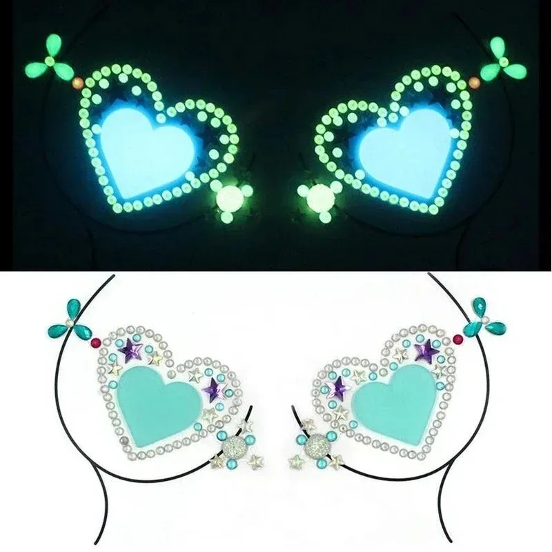 New Luminous Breast Petal Chromophous Acrylic Chest Paste Breathable Nipple Covers Bra Breast Pasties Adhesive Stickers
New Luminous Breast Petal Chromophous Acrylic Chest Paste Breathable Nipple Covers Bra Breast Pasties Adhesive Stickers