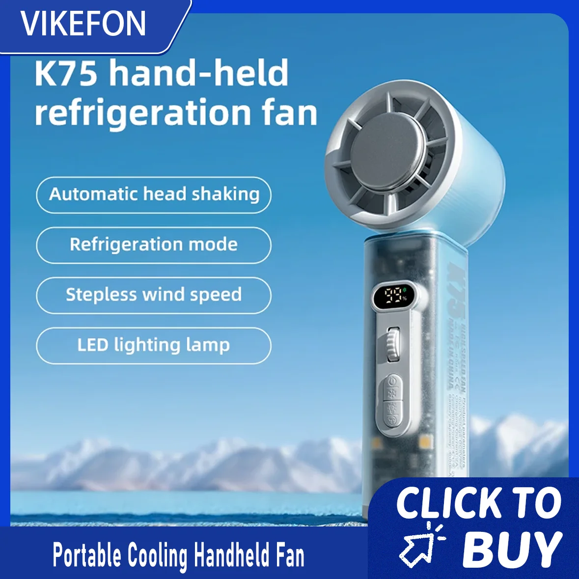 Cooling Handheld Fan 3000mAh Portable Fan 100-level Free Control High Speed Mini Fan Automatic Head Shaking With Lighting Fan
Cooling Handheld Fan 3000mAh Portable Fan 100-level Free Control High Speed Mini Fan Automatic Head Shaking With Lighting Fan
