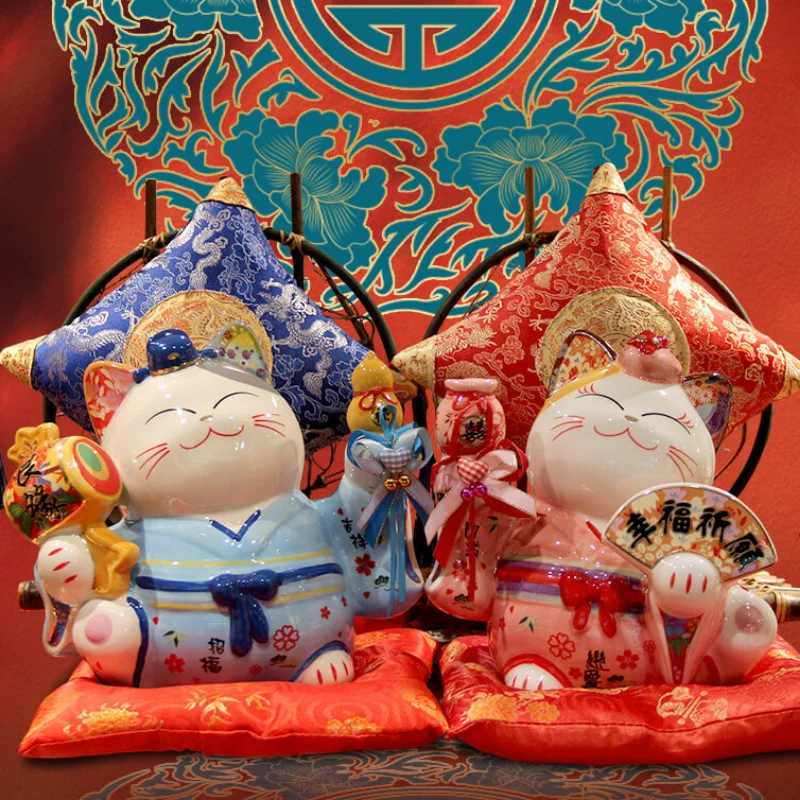 6/8 Inch Lucky Cat Ornament Japanese Creativity Ceramic Crafts Shop Opening Gifts Entrance Decoration Wine Cabinet Decoration
6/8 Inch Lucky Cat Ornament Japanese Creativity Ceramic Crafts Shop Opening Gifts Entrance Decoration Wine Cabinet Decoration