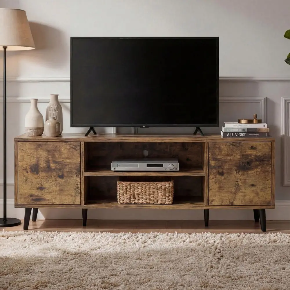 TV Stand Fits To 55 , 50 Inch Entertainment Center With Storage Cabinets And Shelves For Living Room, White Gray Brown
TV Stand Fits To 55 , 50 Inch Entertainment Center With Storage Cabinets And Shelves For Living Room, White Gray Brown