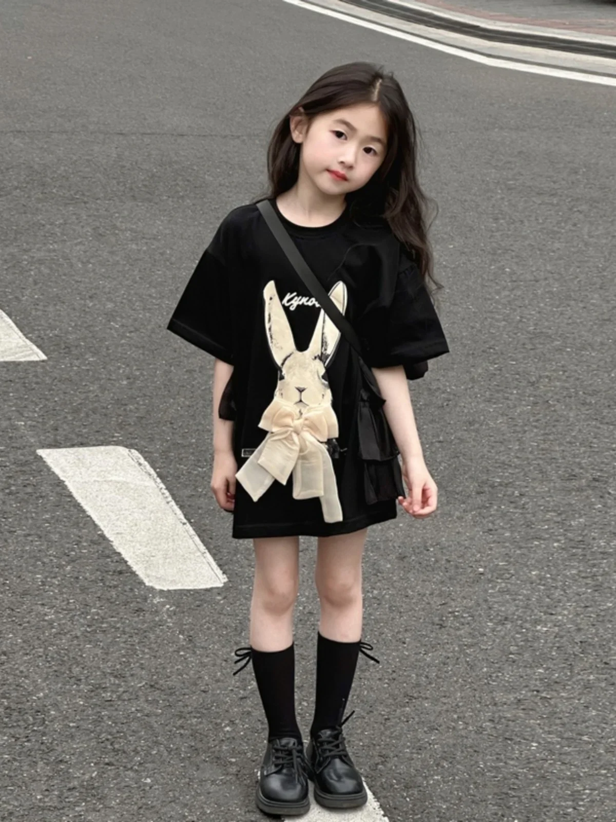 Summer New 2024 Children's Trendy Cool T-shirt Dress Summer Western Versatile Middle and Big Children's Top Trendy Girls' Dress
Summer New 2024 Children's Trendy Cool T-shirt Dress Summer Western Versatile Middle and Big Children's Top Trendy Girls' Dress