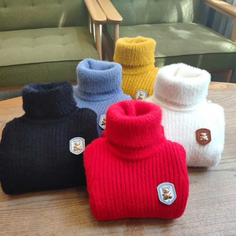 Autumn Winter Baby Girls Sweaters Kids Clothes Turtleneck Warm Mink Cashmere Pullovers Boys Sweaters Children's Clothing Tops
Autumn Winter Baby Girls Sweaters Kids Clothes Turtleneck Warm Mink Cashmere Pullovers Boys Sweaters Children's Clothing Tops