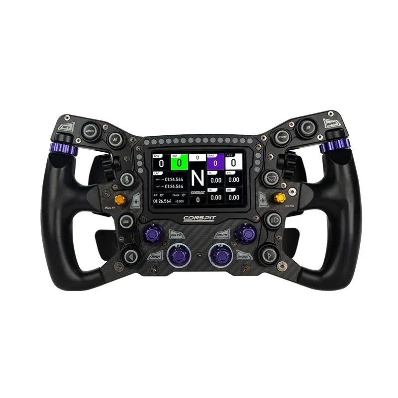 Conspit MAX 01 300mm/11.8" Steering Wheel Sim Racing Wheel with 4" Touch Screen & 21 RGB Dash Lights
Conspit MAX 01 300mm/11.8" Steering Wheel Sim Racing Wheel with 4" Touch Screen & 21 RGB Dash Lights
