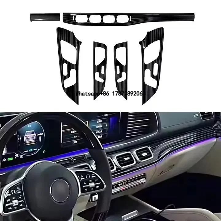 Car Interior Piano Paint Style Panel for GLE/GLS W167 Car Door Dashboard Decorative Strip Ambient Lighting Car
Car Interior Piano Paint Style Panel for GLE/GLS W167 Car Door Dashboard Decorative Strip Ambient Lighting Car