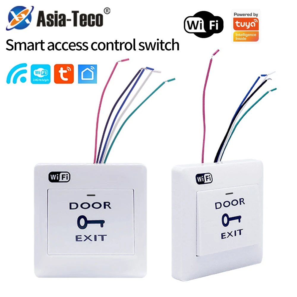 Work with Tuya App WiFi Exit Button Control Remote Door Opening Wireless Release Electronic Door Lock Button
Work with Tuya App WiFi Exit Button Control Remote Door Opening Wireless Release Electronic Door Lock Button